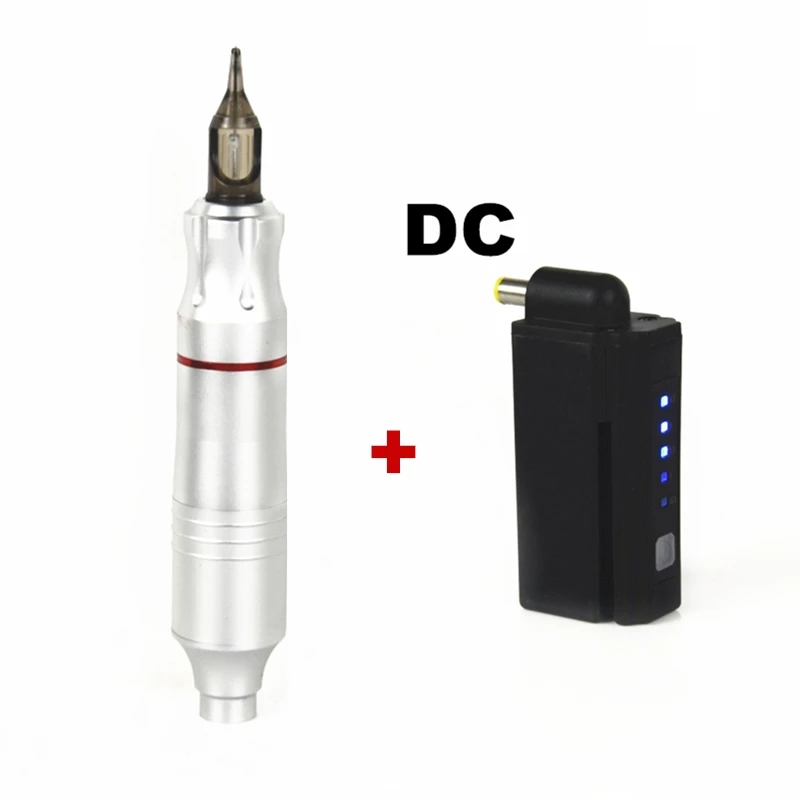 Sliver Kit Профессиональный набор для татуировки с картриджем и татуировкой, DC соединение, мини тату, электрооборудование, поставки - Цвет: Sliver Kit