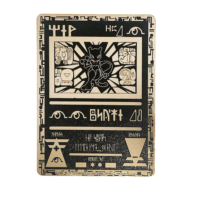 Anime Pokemon Ancient Weries Gold Cards Collection Card - Ancient Mew Promos Collection Toys For Children 4