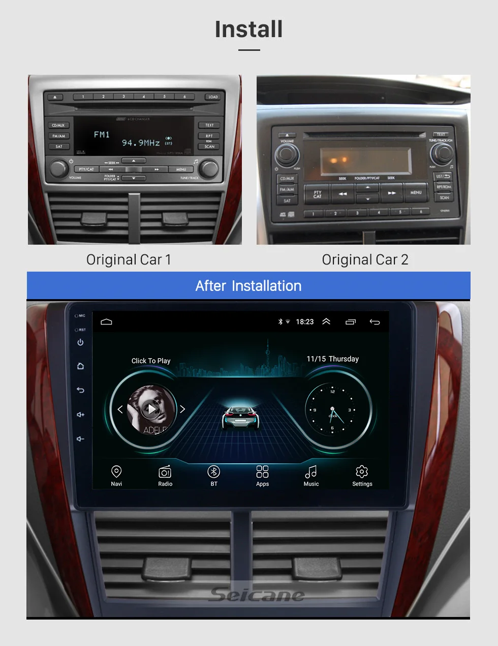 Discount Seicane Android 8.1 9 Inch Car Multimedia Player For 2008 2009 2010 2011 2012 Subaru Forester Support Rearview camera DVR TPMS 4 Discount Seicane Android 8.1 9 Inch Car Multimedia Player For 2008 2009 2010 2011 2012 Subaru Forester Support Rearview camera DVR TPMS 4
