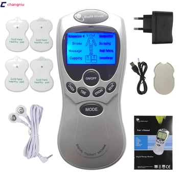 

Tens/Acupuncture/Digital Therapy Machine Massager electronic pulse massager health care equipment,with 2 pairs pads,AC charger