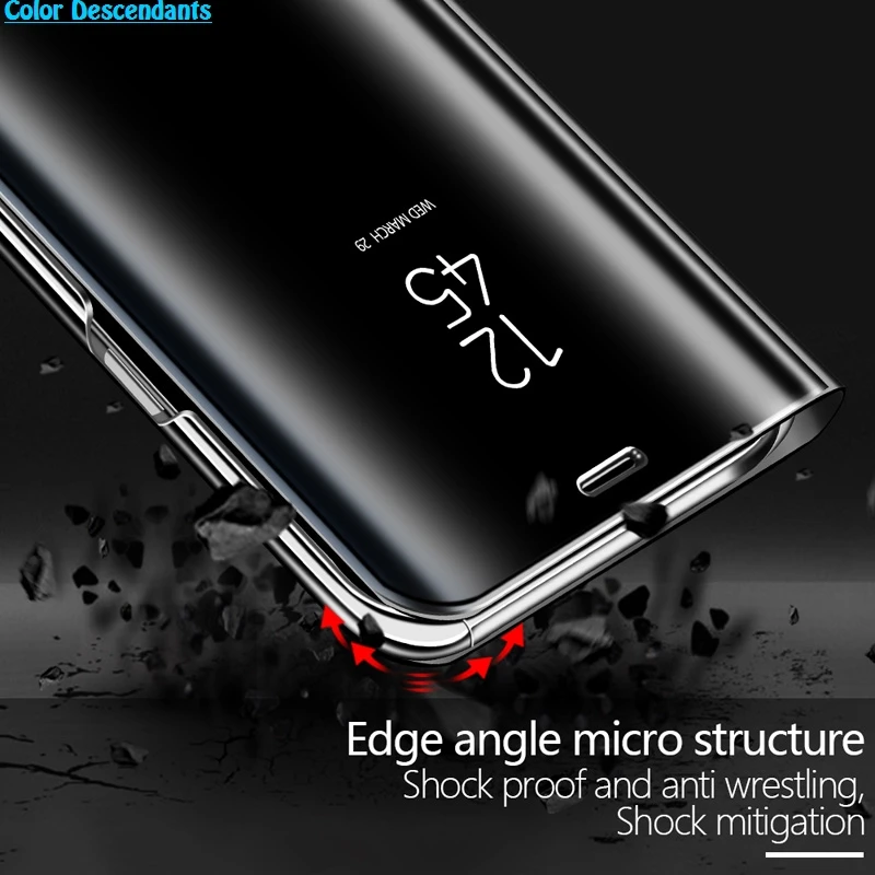 Флип Чехол Для huawei P20 P30 Lite Коврики 20 10 Lite рro Y6 Y5 Prime чехол на Honor 10 8X 7A 7C Y9 P Smart зеркальный чехол