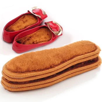 

2020 lowest price Winter Thicken Warm Woolen Breathable Insoles Deodorant Shoes Pads almoadillas pies термопаста Hot sale