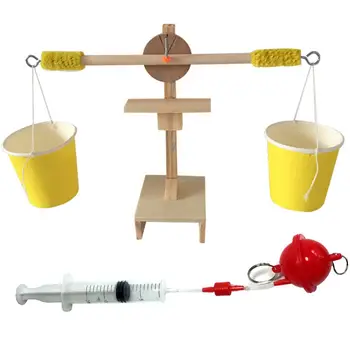 

DIY Building Balance Scale Drive Ball Model Experiment Toy Teaching Aids New