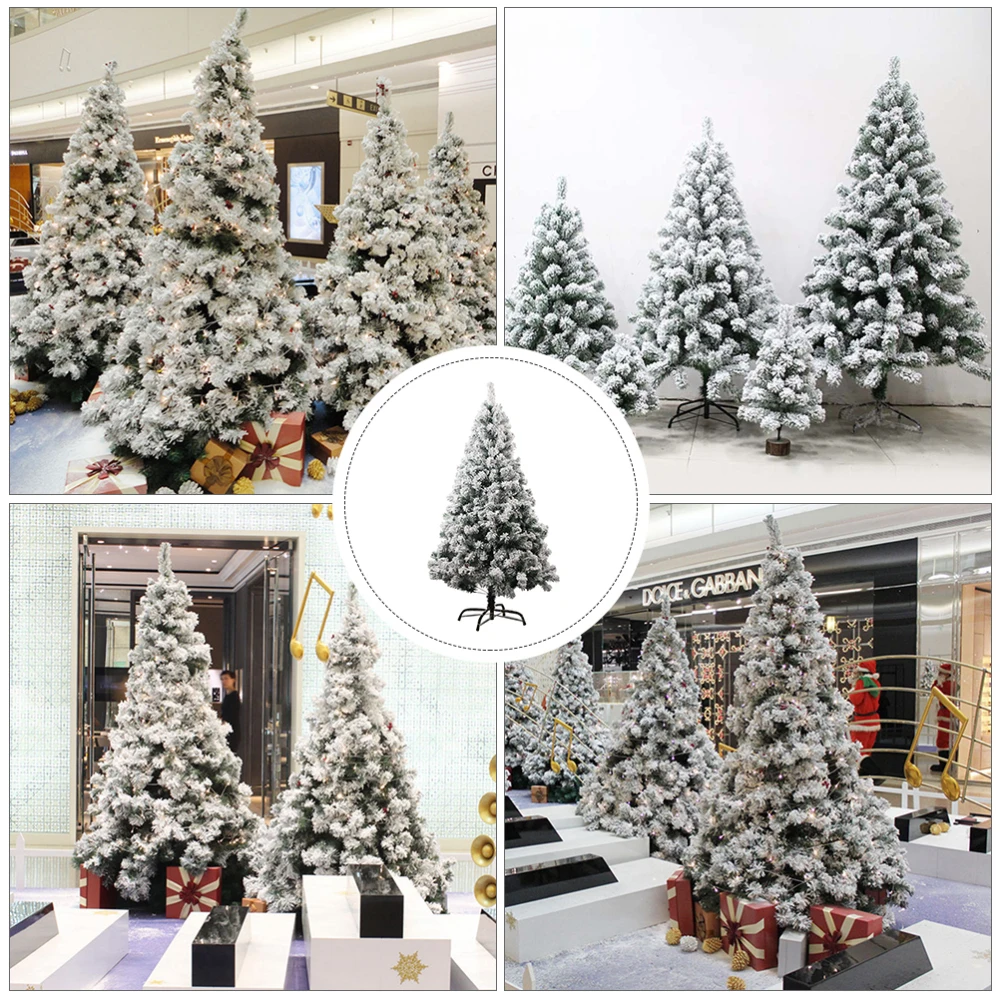 60cm Christmas tree white flocking snowflake Christmas tree decoration ornaments desktop decoration shopping mall party supplies