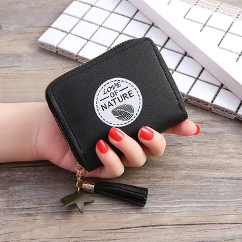 

Wallet WOMEN'S Purse Short Zipper Coin Bag Cute Fashion Small Fresh Korean-style New Style Mini Wallet