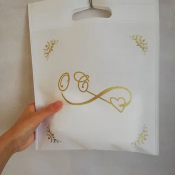 

500pcs/lot 30HX25cm Cheap Solid Color Non-woven Shopping Custom Print Logo Reusable Eco Storage Tote Bag Handbags Free Shipping