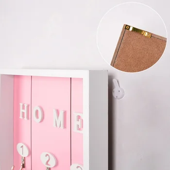 

Key Hanger Decorative Simple Small Wall Hooks Space Saving Easy Cute Nordic Style Wooden House Key Wall Hanging Jewelry