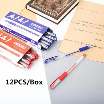 

12Pcs 0.5MM Gel Pen Student Stationery Writing Supplies Gifts Ink Pen Plastic