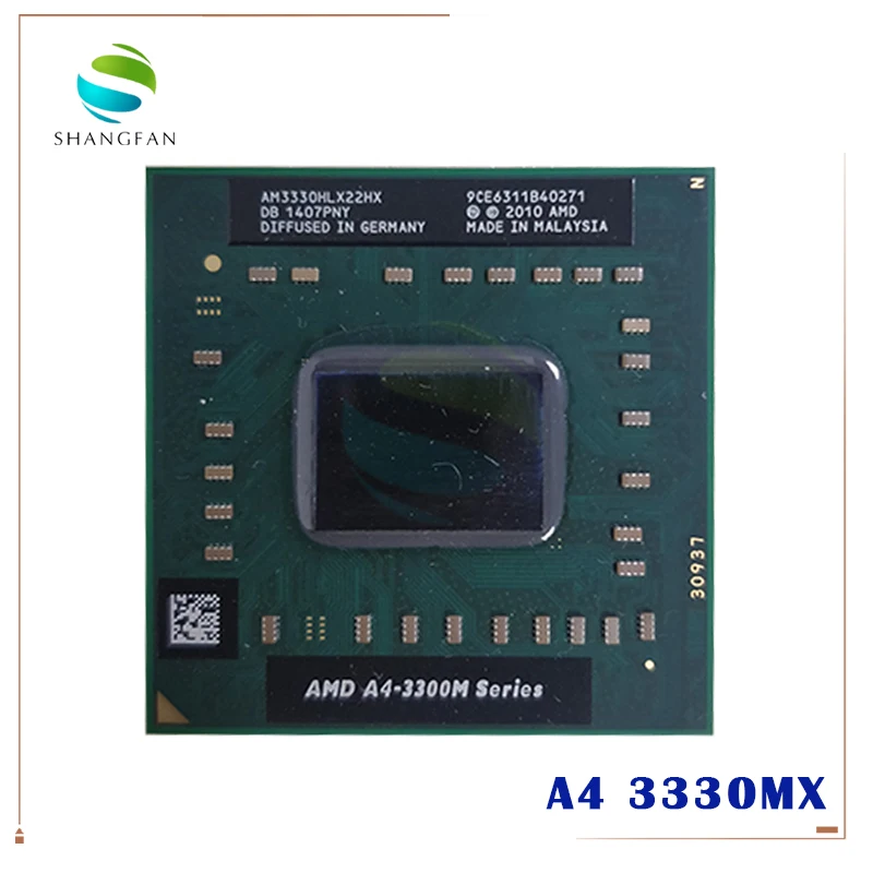 Двухъядерный процессор AMD для ноутбука с процессором AM3330HLX22HX A4 3330MX разъем FS1