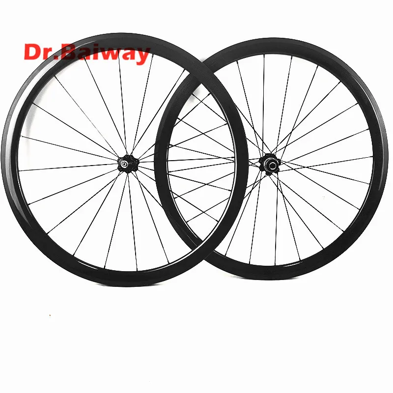 

38*25mm 700c carbon wheelset clincher carbon road wheels NOVAtec 271/372 100*9 130*9mm V Brake road bike wheelset 1432 spokes