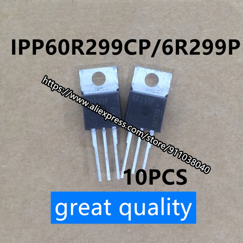 

10 шт./партия, железная головка IPP60R299CP 6R299P TO-220
