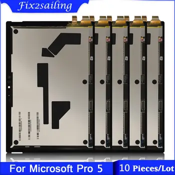 

10PCS/Lot Tablet For Microsoft surface pro 5 Model 1796 LP123WQ1 lcd display touch screen glass sensor digitizer