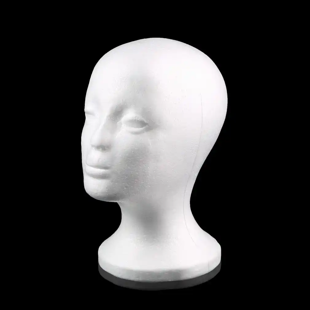 styrofoam wig head