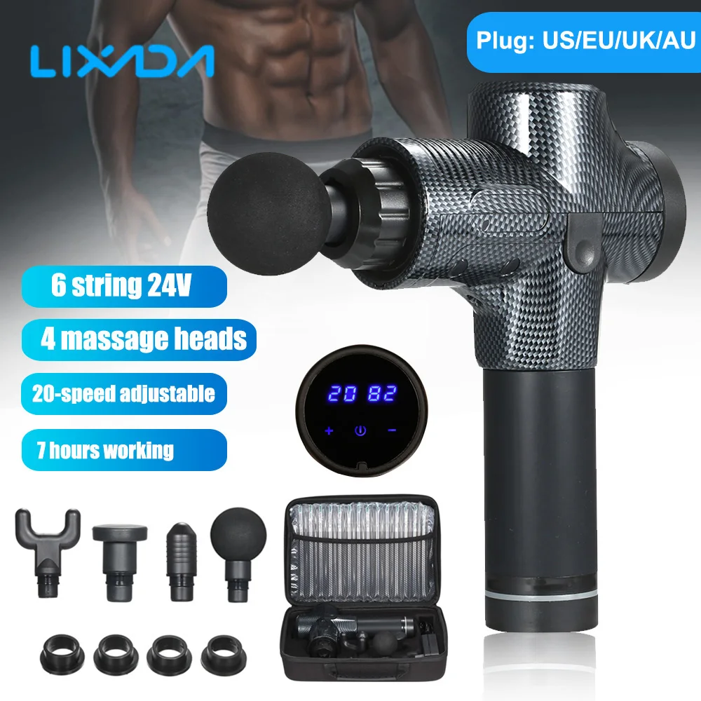 

24V Electric Muscle Massager Portable Percussive Vibrating Powerful Massage Guns Handheld Deep Tissue Body Muscle Massager