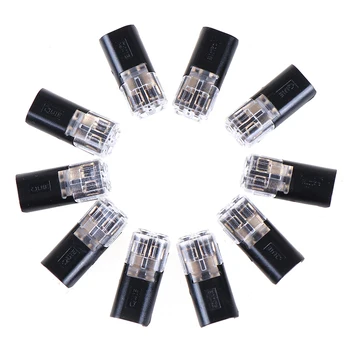 

10pcs 300V 2pin Pluggable Spring Scotch Lock Wire Connector for 18-24AWG Wire Quick Splice Connector Cable Crimp Terminal Blocks