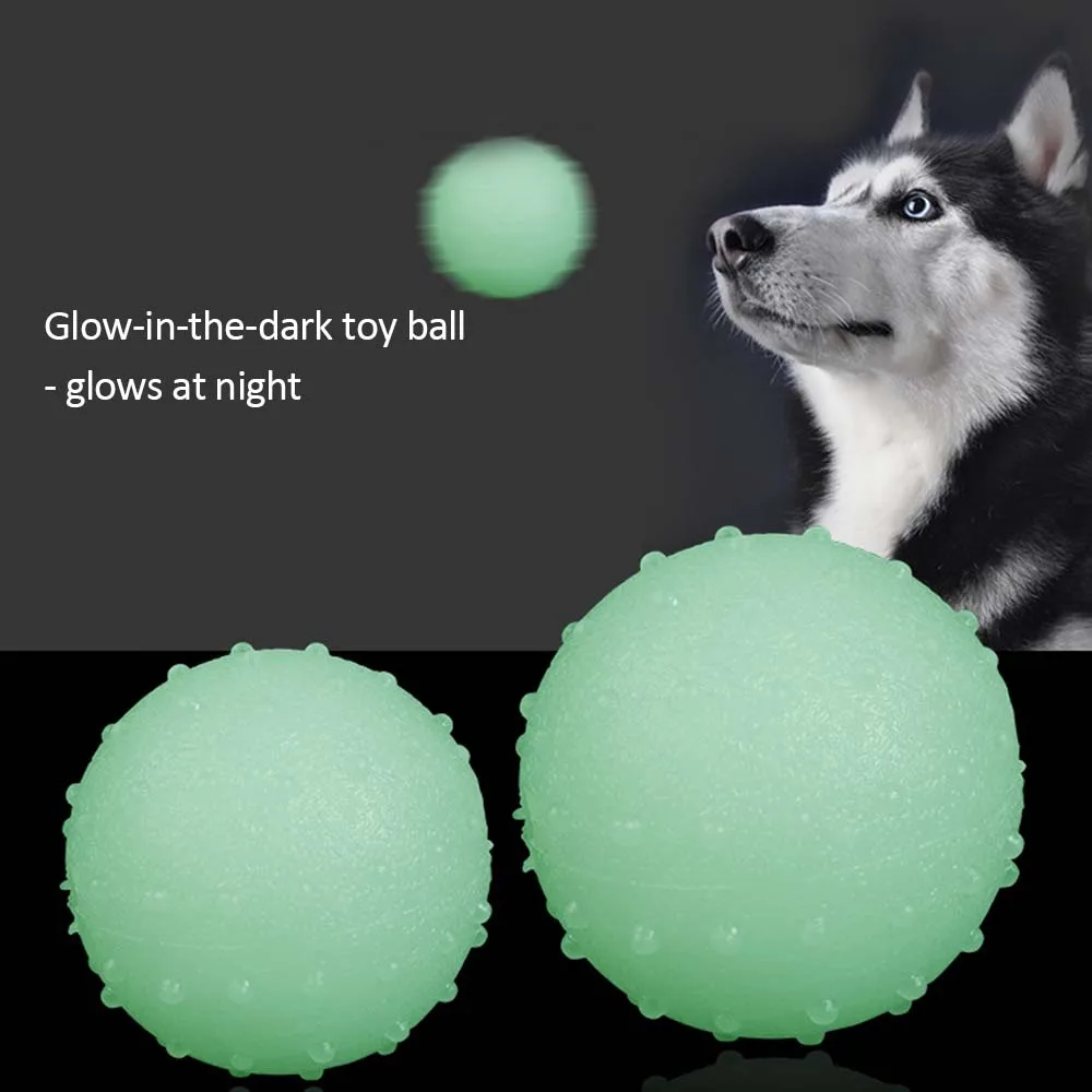 glow in the dark dog ball