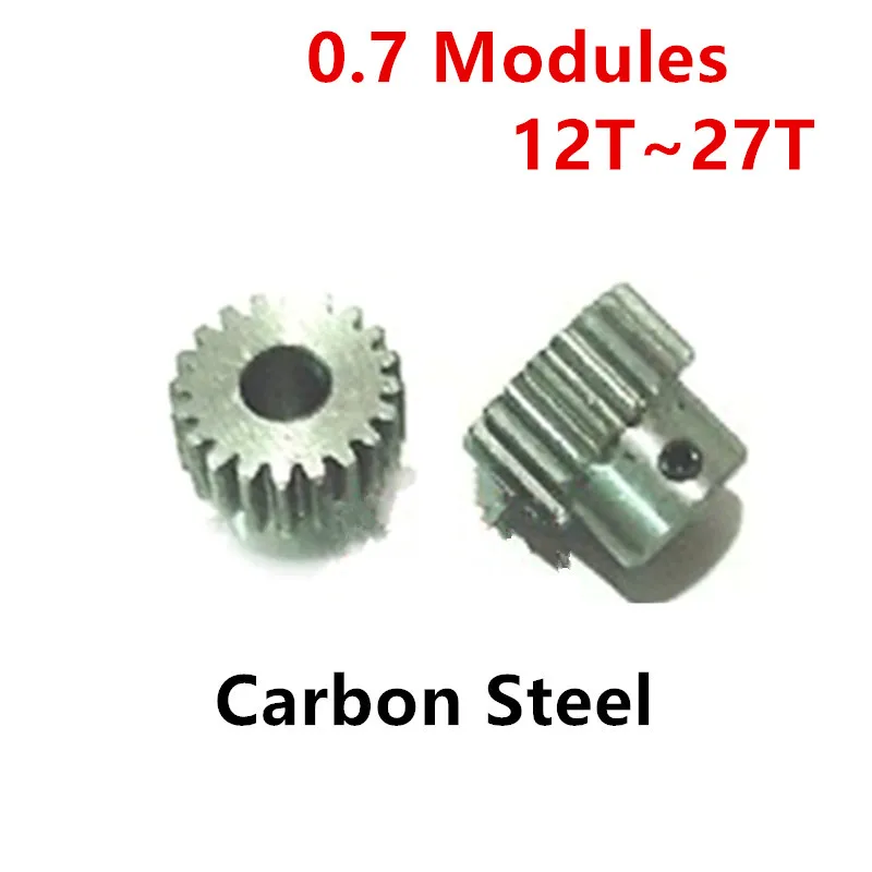 POM Gear/ Aluminium Alloy Gear/copper gear/carbon steel gear 4 Kinds Material 0.7 Modules 12T-27T Tooth Motor Parts Accessory