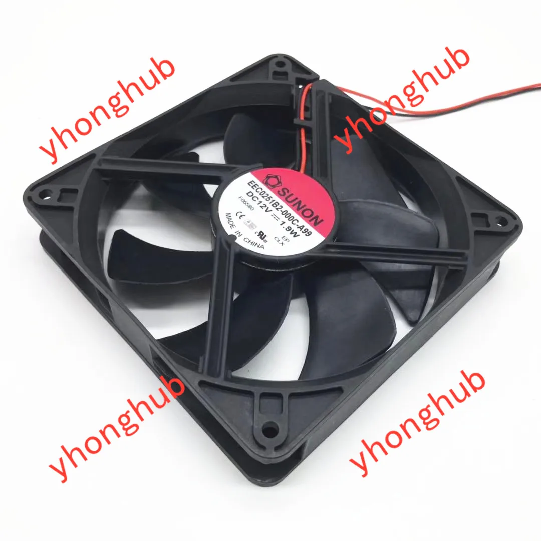 

SUNON EEC0251B2-000C-A99 DC 12V 1,9 W 120x120x25mm 2-проводной Вентилятор охлаждения сервера