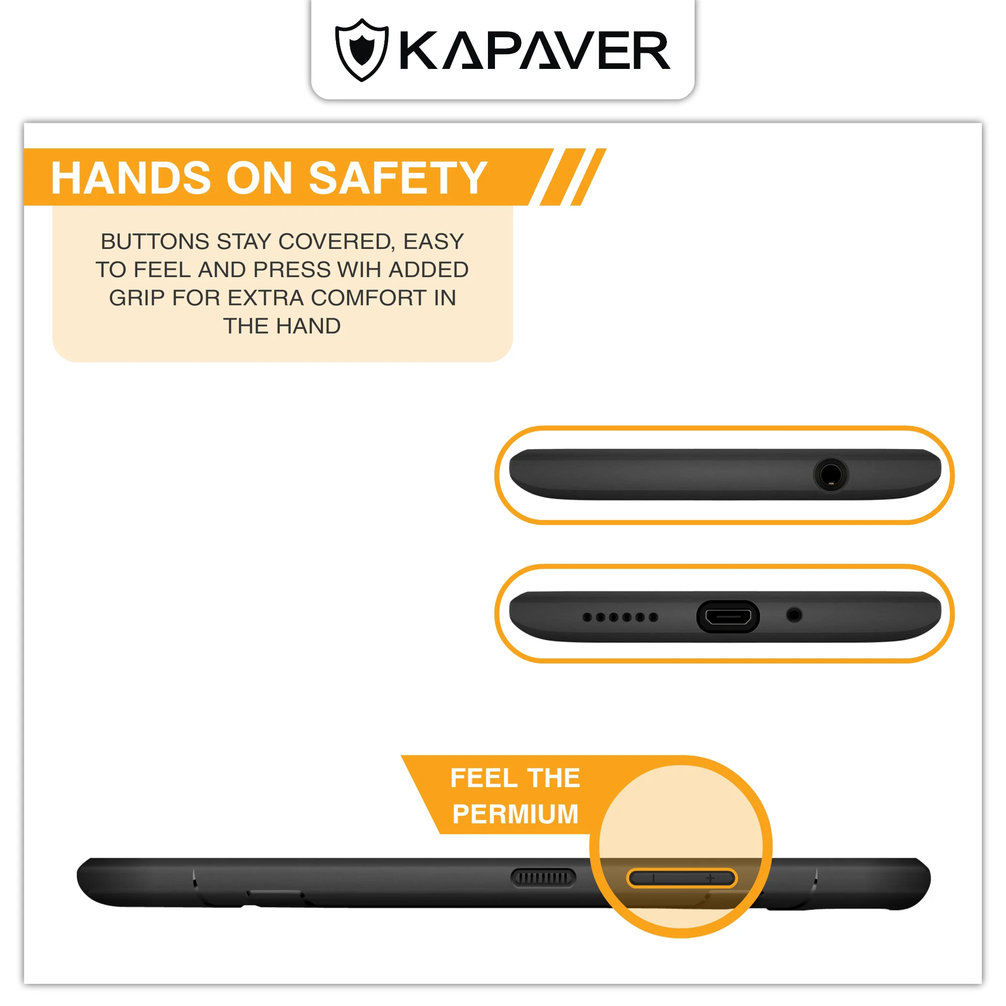 KAPAVER®Прочный твердый черный ударопрочный тонкий бронированный чехол для Moto E4 Plus