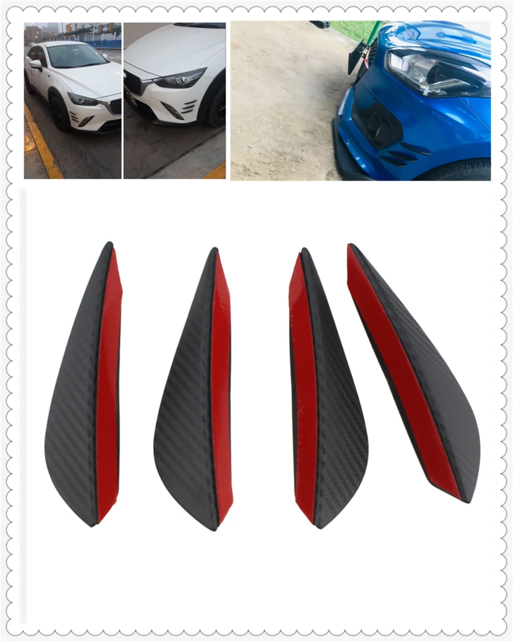 Автомобильные аксессуары из углеродного волокна 3D спойлер модифицированные
