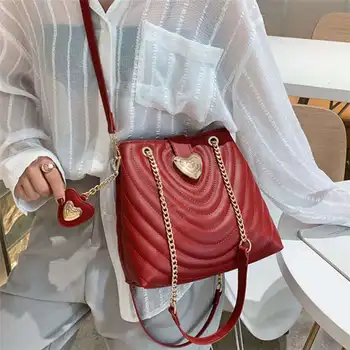 

Ladies Women Handbags Famous Brand Satchel Chain Shopping Bag Pu Leather Crossbody Bags Brown Casual Shoulder Bags Sac Main