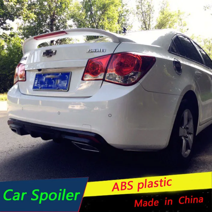 Для Chevrolet спойлер Cruze 2009 2014 ABS Материал заднее крыло автомобиля праймер задний со