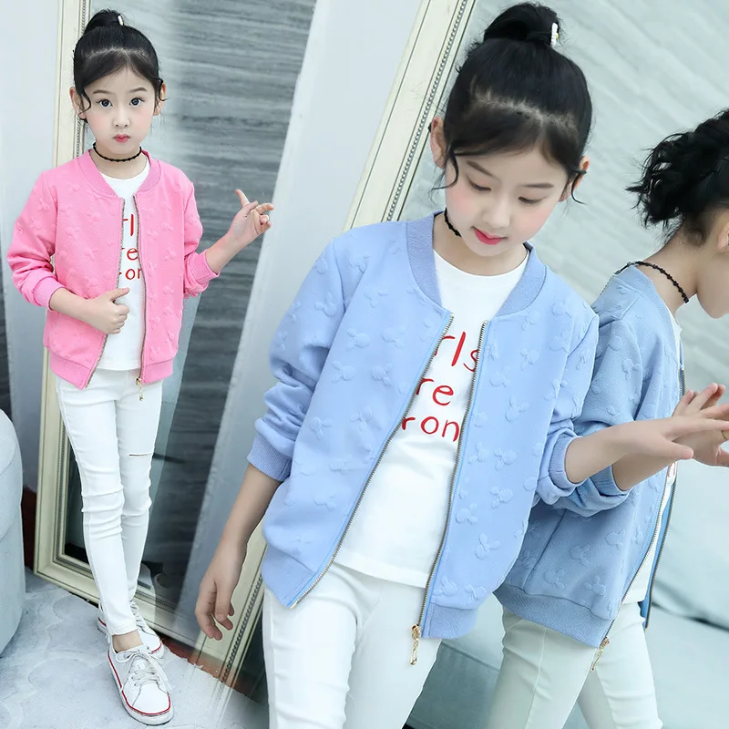 

Childrenswear Girls Cartoon Coat 2019 Western Style Thin Type for Spring And Autumn Big Boy Popular Brand Autumn Clothing CHILDR