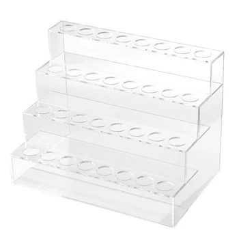 

SZS Hot Four Layers Cosmetics Nail Polish Rack Display Holder Plastic Box Acrylic Stand Case Lipstick Organizer Storage Nail Art