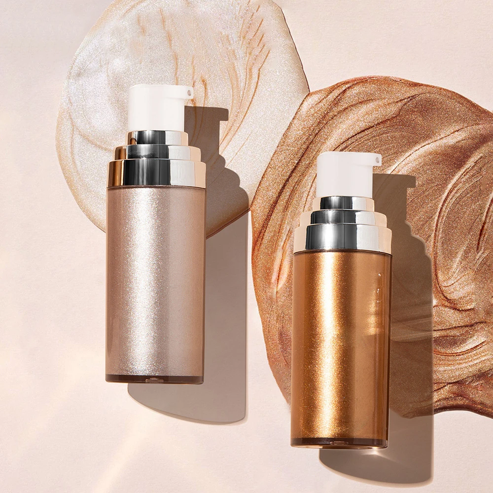 Жидкий Хайлайтер для макияжа Мерцающий лосьон лица контурный Осветляющий