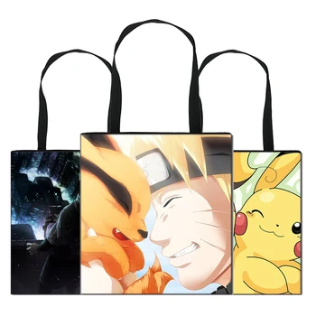 

Anime Character Women'S Tote Bag Large Beach Handbags Reusable Shopping Bags Eco Foldable Ladies Designer Shopper Bag Printed Z9