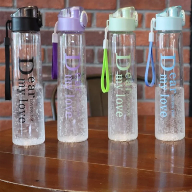 

Soy sauce use step new bounce cover plastic cup outdoor leakproof hard fall-resistant student home young couple cup water bottle