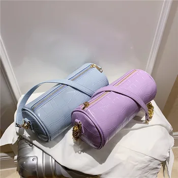 

Mini Bag Women's 2020 New Style Casual Crocodile Shoulder Bucket Bag Fashion Chain Messenger Bag Women's Bag