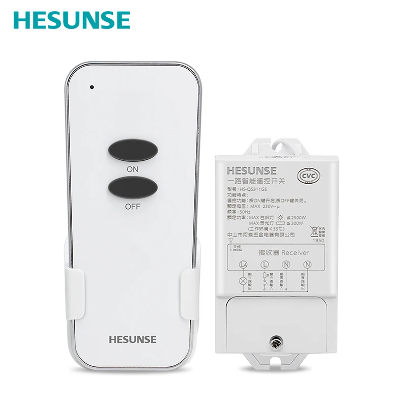 Hesunse Новый беспроводной пульт дистанционного управления 433 МГц 85 250 В 1 4