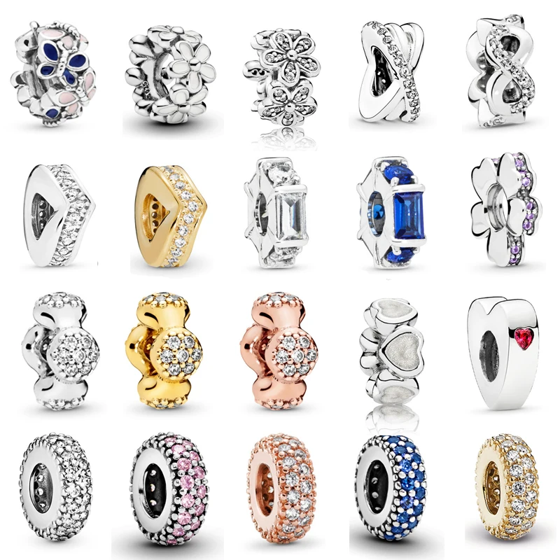 925 пробы Серебряный разделитель амулеты синий кубик льда Шарм Wishbone Bead Fit Pandora