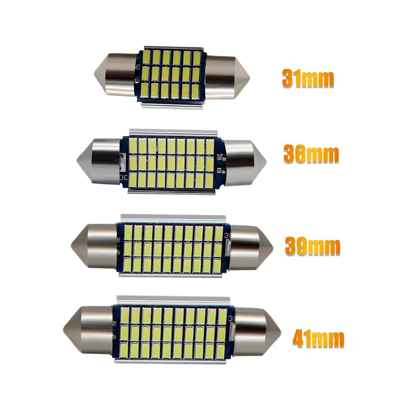 1x Cabus 31 мм 36 39 41 гирлянда C5W C10W Светодиодная лампа 4014SMD Canbus без ошибок Автомобильная