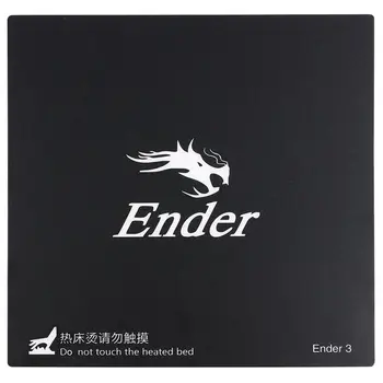 

3D Printer Removable Fiberglass Build Plate Heatbed Add Heatbed Sticker Build Plate For Ender-3 Size 235Mm