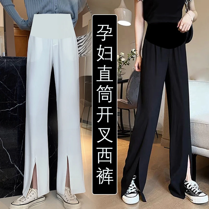 

Pregnant women pants web celebrity spring, summer, hot style, pregnant mother big yards wide leg wear slacks loose show thin abd