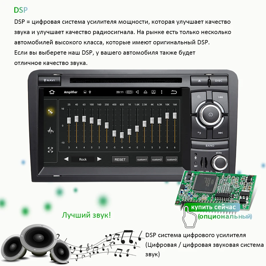 Android 9,0 DSP ips 64G 2 DIN dvd-плеер для Audi A3 8P 2003-2012 S3 2006-2012 RS3 Sportback 2011 gps Радио Навигация стерео ПК