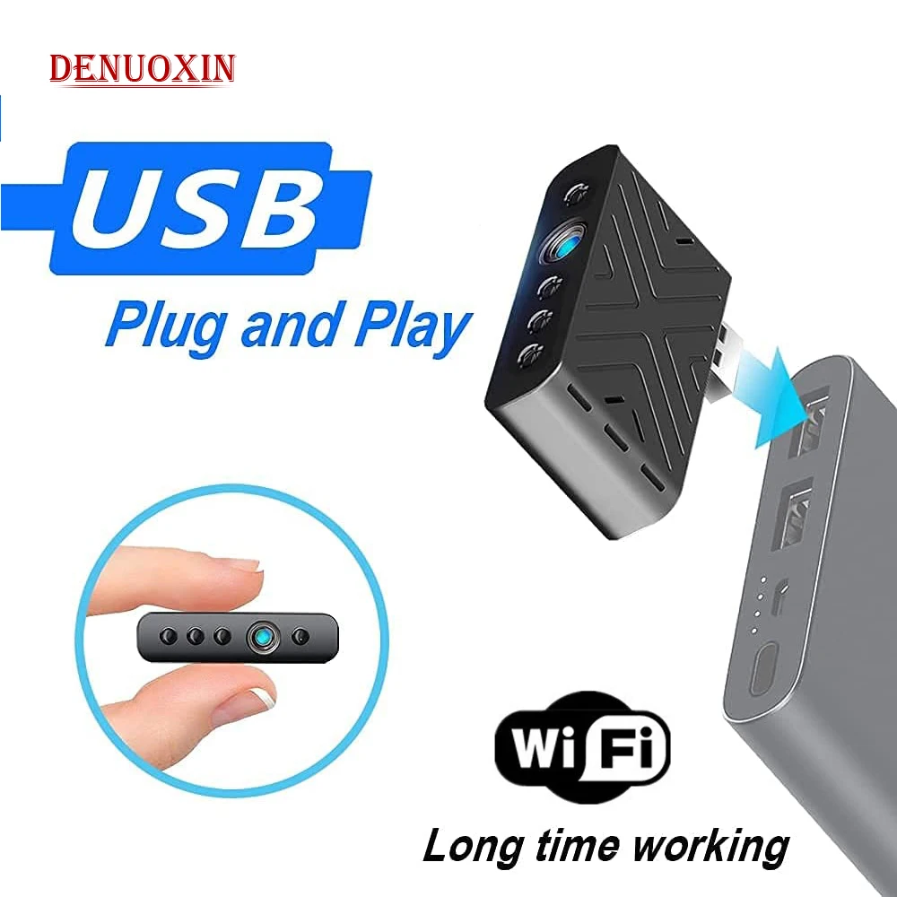

Wireless HD 1080P Mini Camera WIFI Remote Monitoring USB Micro Camcorder Baby Home Security Cam Video Voice Recorder Hidden Card