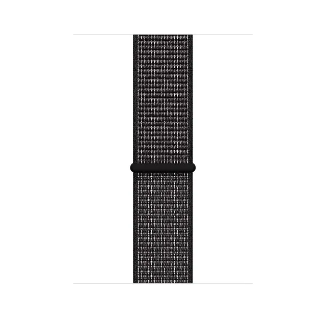 UEBN нейлоновая Спортивная петля для Apple Watch Series 4 44 мм 40 мм ремешок для часов браслет ремешок для iwatch 4 42 мм 38 мм ремешки для часов - Цвет ремешка: Reflective Black
