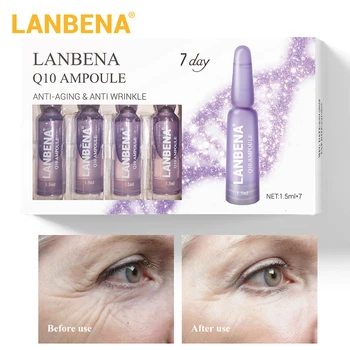 

LANBENA Q10 Ampoule Serum Anti-Aging Lifting Firming Moisturizing Nourishing Anti-Wrinkle Treatment Fine Lines Beauty For 7 Days