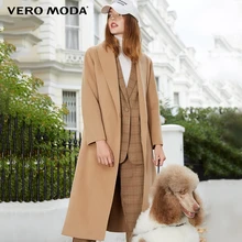 Vero Moda женские лацканы тонкий длинный минималистский шерстяное пальто | 318327548
