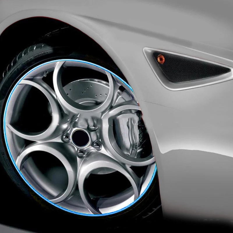 Plating Cars Vehicles Motors Wheel Rim Edge Protector Ring Tire Guard Strip
