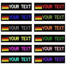 Пользовательские флаг Германии армии военные имя патчи персонализированные железные на крючок подложки