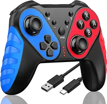 Wireless Switch Controllers Compatible with Nintendo Switch/Lite/OLED Game Console, Switch Pro Controller w/Turbo, Rumble,