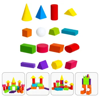 

1 Set of Blocks Learning Toys Geometrical Pieces Gift for Students