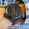 NAVIFORCE-relojes para hombre, de cuero, analógico, de cuarzo, militar, deportivo, resistente al agua ► Foto 3/6