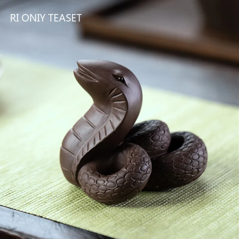 Tanio Chiński Yixing purpurowa glina herbata Pet Handmade zodiak Cobra sklep