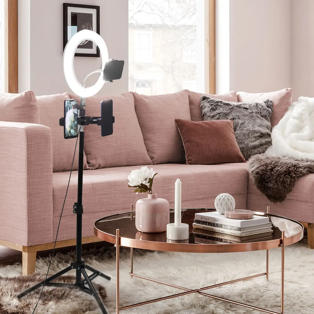 Новый светодиодный кольцевой светильник для селфи 26 см/10 дюймов студийное кольцо