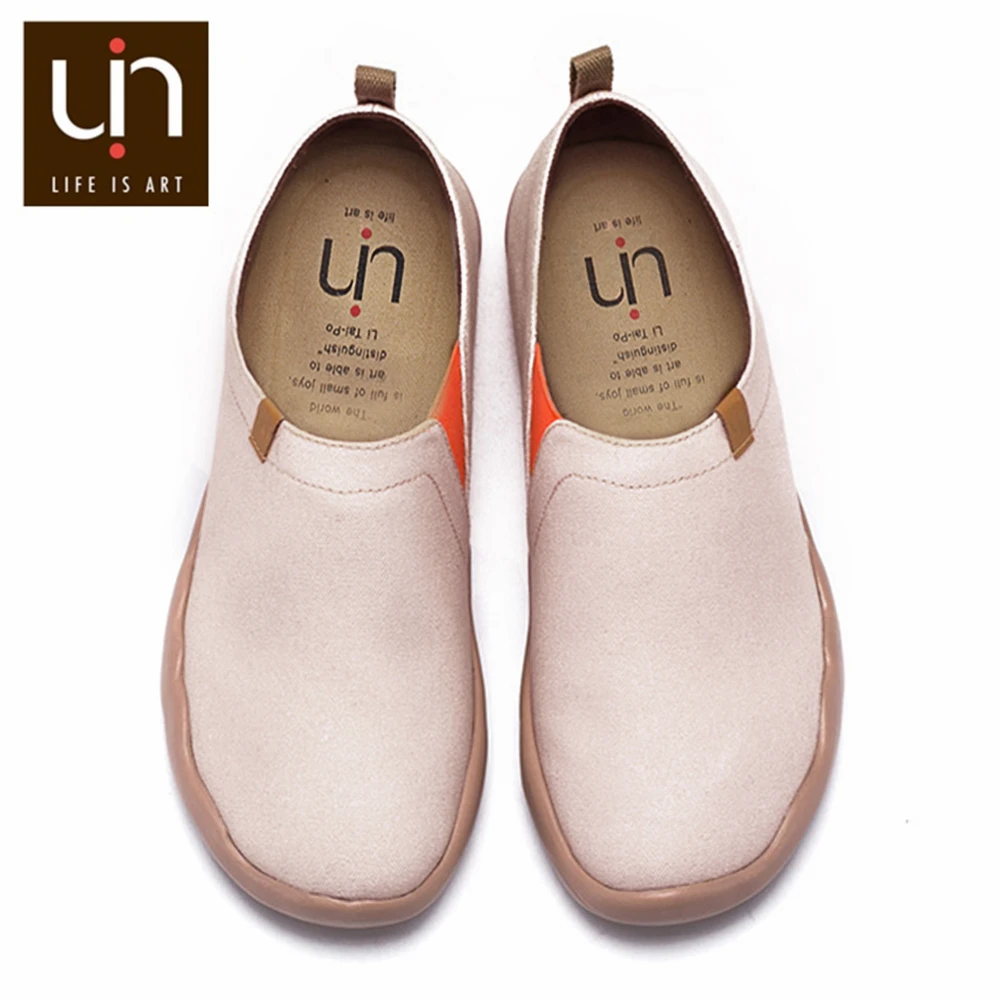Najtaniej UIN Oak Design damskie obuwie szerokie stopy komfortowe mokasyny damskie super lekki miękkie trampki okrągłe Toe pielęgniarka obuwie robocze